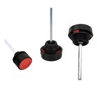 Hydraulic Fluid Reservoir Air Breather With Dipstick   Dump    0 63 Inches  Red