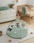 Baby Play Gym Mat W 6 Toys For Sensory   Motor Skills  Sage