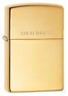 Zippo 254 Solid Brass Engraved High Polish Brass