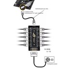 Pwm Cooler Fan Hub Splitter Extension  Rgb Fan Hub Argb Cable Splitter Hub