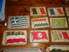 Lot Of 21 Antique Tobacco Flannels Felt Country Flags See Description