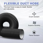 6 Inch Flexible Dryer Ac Vent Hose Aluminium Foil Air Duct Hvac Exhaust Pipe