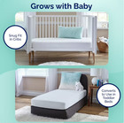 Pediatric 800 Extra Firm Baby Crib toddler Mattress 80 Coil waterproof  Ecru