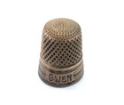 Metal Thimble Marked Gwen Fillagree Pattern Collectible Sewing Vintage