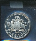 Barbados -  5 00 -  1973 - Gem Proof - Silver -  3189
