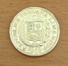 Peru 1903 Gold 1 Libra Circulated Jewelry Removed