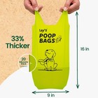 Compostable Dog Poop Bags  Plant-based Biodegradable Doggie Waste Bags  120 Bags