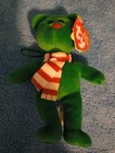 Ty Holiday Baby Beanie - Windchill The Green Bear  4 5 Inch  - Mwmts Holiday