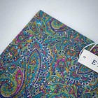 Eton Pocket Square Mens One Size Multicolor Paisley Silk Business Formal Nwt
