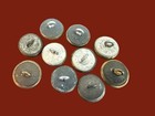 Lot Of 10 Small Sporting Buttons  5 8    Animals