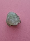 Vintage  antique Chinese Green Jade Carved  Toad   Frog  Statue