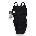 Speedo Women s Prolt Super Pro One Piece Swimsuit - Solid Black  Size 28