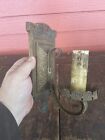 Antique Wall Light Sconce Fixture Cast Iron Metal Art Deco nouveau Architectural