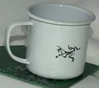 Arc teryx Enamel Cup White Coffee Mug X2