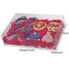 Slshepack 20pcs 10x7x2 Inches Clear Bakery Boxes Strawberry  Cookie  Macaron    