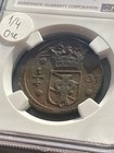 Sweden  Christina Copper 1 4 Ore  1635  Ngc Au Details  Big Coin  10 6 G 30 Mm 