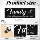 6 Pcs Home Wall Decor Signs Farmhouse Family Bless Decor - Black Arrow Wooden