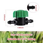 Drip Irrigation Valves drip Irrigation Shut Off Valve 25pc-1 4 Drip Valve