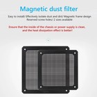 Pc Case Fan Dust Filter Magnetic Cover 80mm 120mm 140mm Dustproof Computer