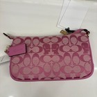 Coach Brain Dead Plaza Bag Signature Jacquard Fuchsia Handbag Cer42 Authentic