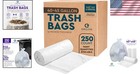 Industrial Strength 40-45 Gallon Clear Garbage Bags - 250 Count  Fragrance-free