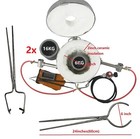 16 Kg Gas Metal Melting Furnace Kit Foundry Copper Crucible Tongs Gas Forge