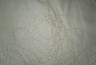 Vintage Ivory French Knot  Needlepoint  Completed Tulip Floral Pillow Cover