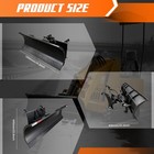 Skid Steersnow Blade pusher Snowplow Quick Attach - Freeshipping