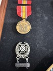 Military Patches And Pins   Including Plate   Shadowbox Not Included 