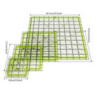 Acrylic Quilting Rulers Set - 4 Precision Square Templates For Sewing