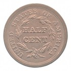 1857 Braided Hair Half Cent  9397
