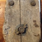 Hudson Antique Wood Barn Farm Nautical Pulley Block And Tackle Primitive Decor