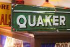 Rare Quaker State Motor Oil Dealer Porcelain Metal Sign Ford Mopar Chevy Gas