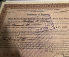 Antique Sept 5 1928 Anglo   London Paris National Bank Certificate 1000 Shares