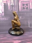 Bronze Statue Woman Sculpture Lady Marble Deco Claude Art Paris Female Home