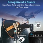 Wireless Guitar System 2 4g Audio Electric Guitar Basstransmitter Receiver