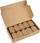 1000pcs Price Tags  1 9x1 3in Kraft Paper unstrung   Blank Surface 300gsm Car   
