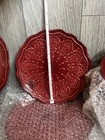 Pioneer Woman 12-piece Dinnerware Set Farmhouse Lace Country Service For 4 Red