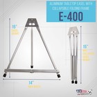 15  High Aluminum Tabletop Display Easel  Portable Artist Tripod Stand  Hold Art