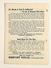 1956 Jul Doll Talk For Collectors Zine Antiques International Costumes Kimport