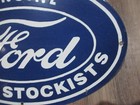 Porcelain Ford Parts Stockists  Enamel Metal Sign Size  19  X  12  Inches