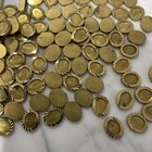72 Vtg Brass Settings 7x5mm Center