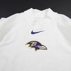 Baltimore Ravens Nike Nfl On Field Long Sleeve Shirt Men s White Used