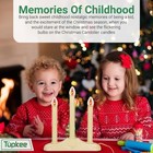 Tupkee Christmas Candolier Electric Window Candles     With Flickering Bulbs