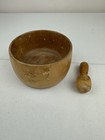 Antique Primitive Wooden wood Mortar   Pestle country cottage Core  read  