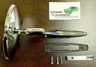 Round Outside Mirrors 12pc Kit W  Ribbed Base Camaro Nova Firebird Mirror Pair