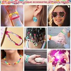 4022 Pcs Pony Beads For Friendship Bracelet Making Kit  96 Colors 5 Boxes Friend