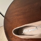 Free People Women s Beige Leather Suede Slip-on Pointed Toe Loafer Flats 10