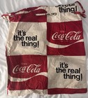 1969 Rare Coca Cola Coke Large Canvas Bag tote    it   s The Real Thing     22   x 20   