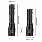 1 X Tactical 18650 Flashlight High Powered 5modes Zoomable Aluminum